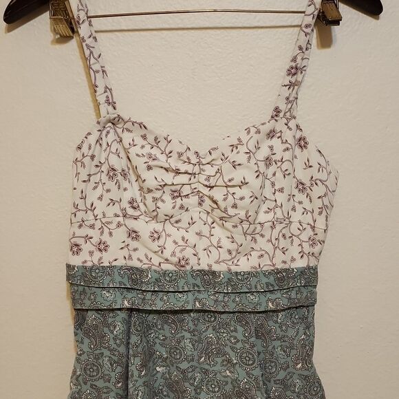 Aritzia Wilfred Floral Paisley Pocket Mini Dress 6 Retro - Picture 2 of 7